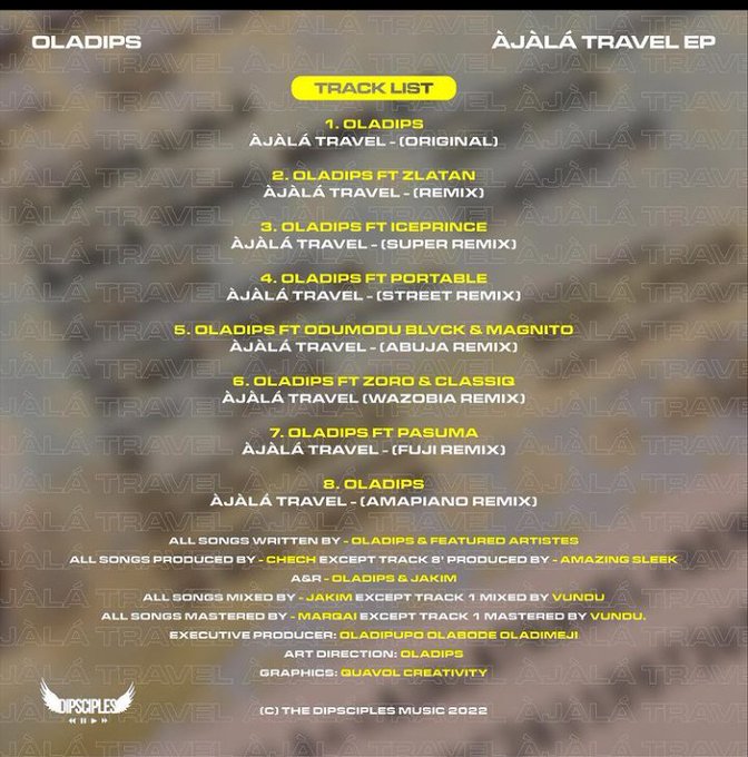 Oladips – Ajala Travel Ep (Album)